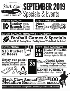 Bar in Clark September Events & Specials